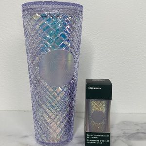 STARBUCKS SET Unicorn Jewel Venti 24 oz tumbler w/matching ornament 2022 NWT